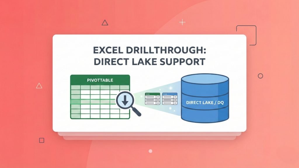 Direct Lake Directquery Drillthrough in Excel for Direct Lake & DirectQuery | Distinct Count